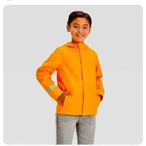 Cat and Jack Kids' Solid Rain Coat - Yellow XS